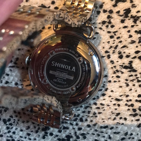Shinola Canfield white silver watch extra straps - Picture 4 of 7